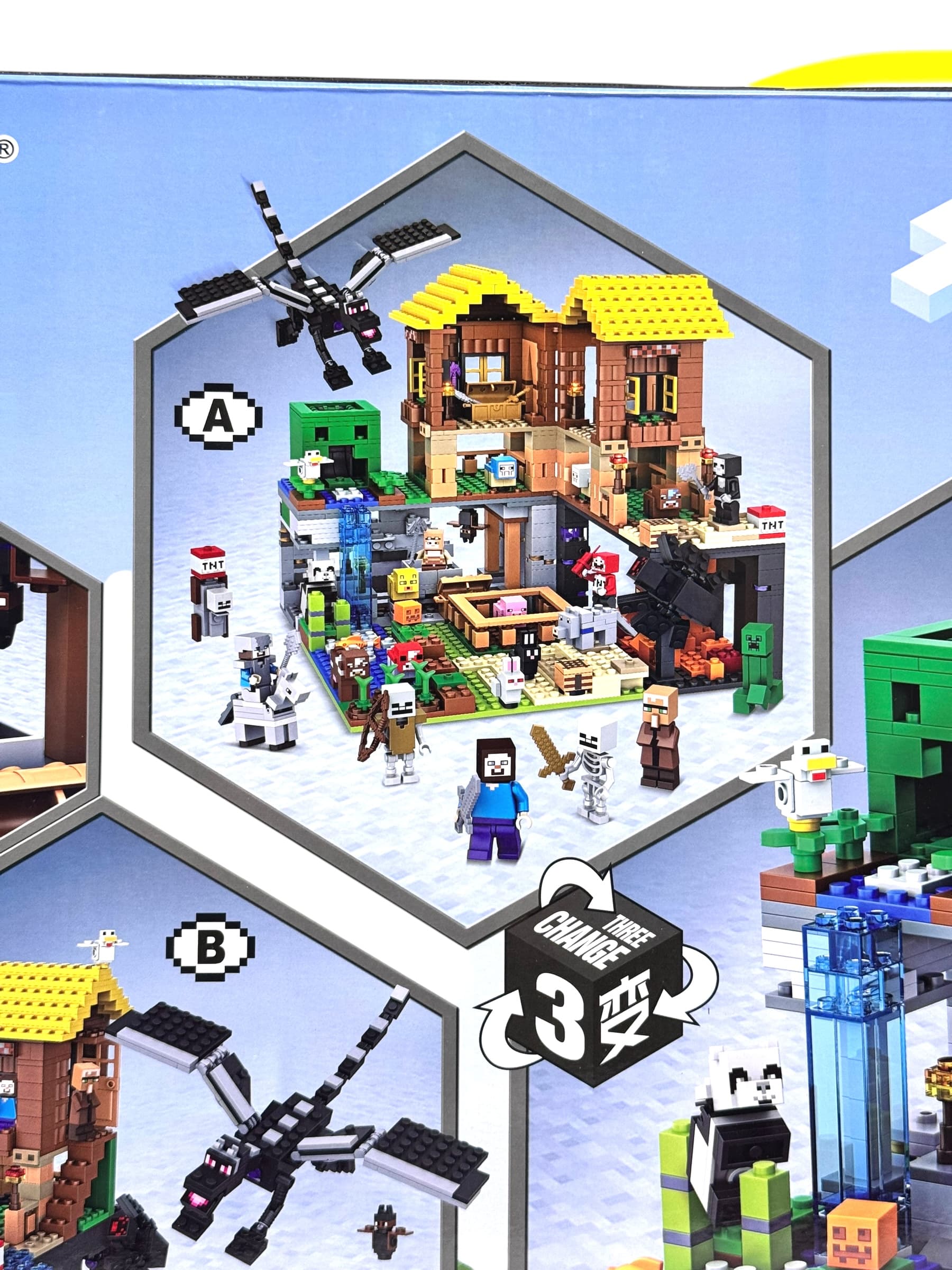 Конструктор Minecraft Пещера, 1415 деталей, ABS пластик, фигурки персонажей, для детей 6+ — фото 6
