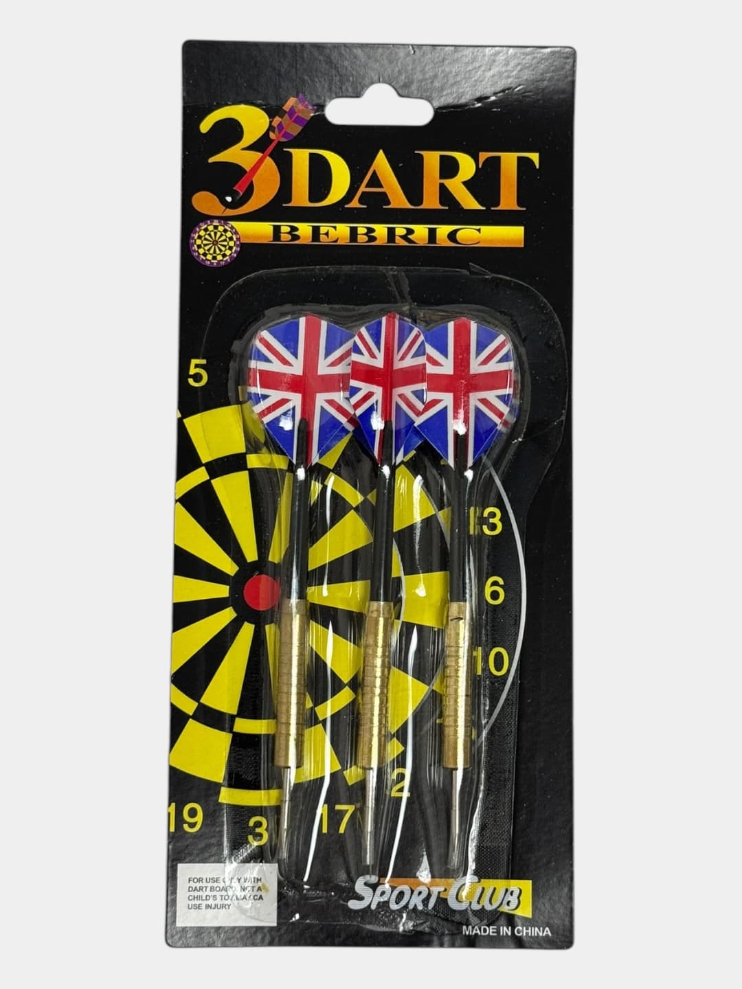 Дротики 3DART BEBRIC, Полупрофессиональные, Для юных любителей дартса, Стальной наконечник