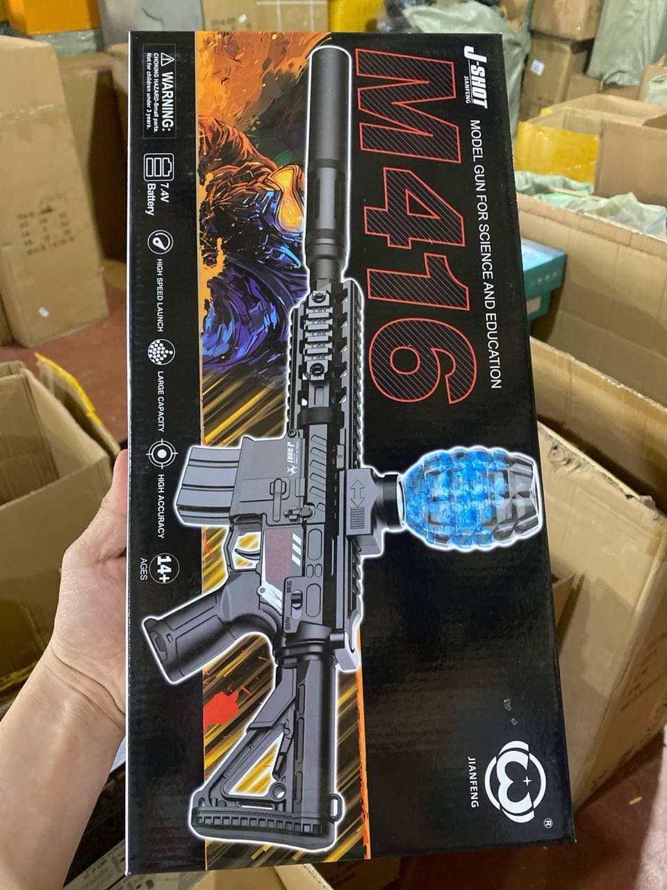 Автомат M416 J-SHOT, орбизные шарики, для подростков 14+