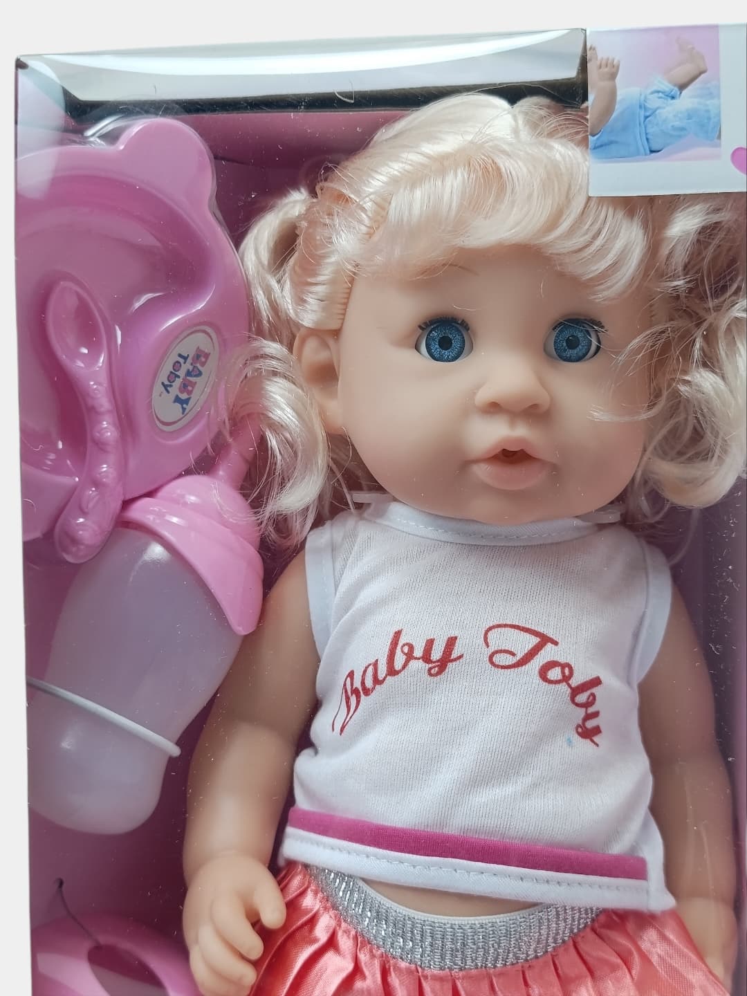 Интерактивная кукла Пупс Baby, с бутылочкой и горшочком, для сюжетно-ролевых игр 3+ лет — фото 5