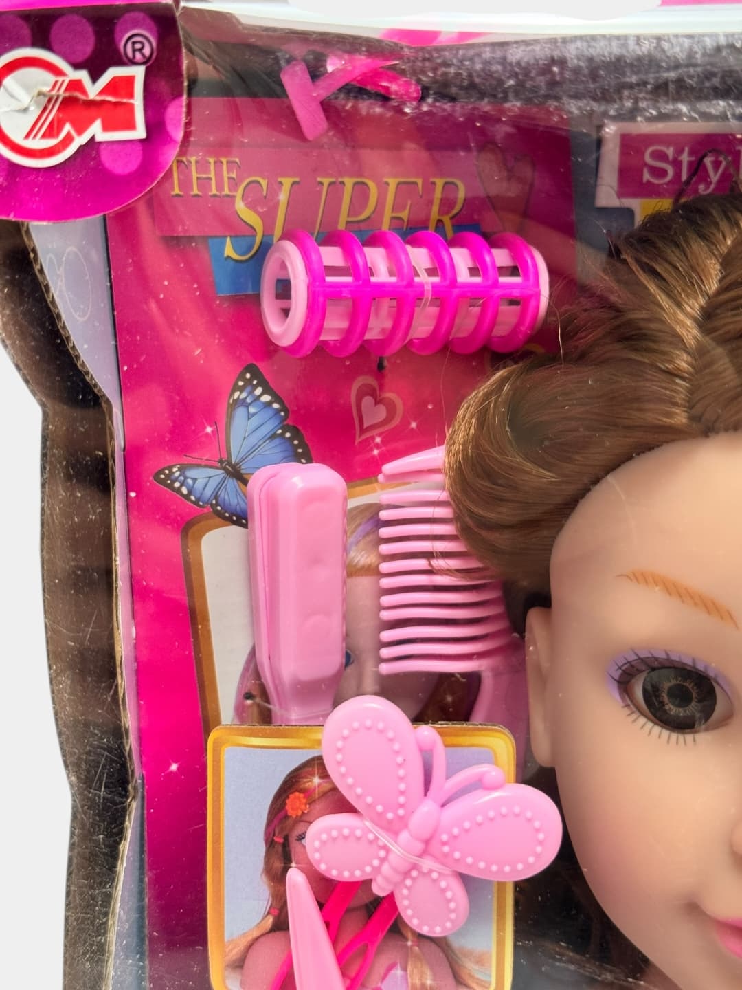 Голова куклы Barbie с каштановыми волосами для творческих игр 3+ — фото 3