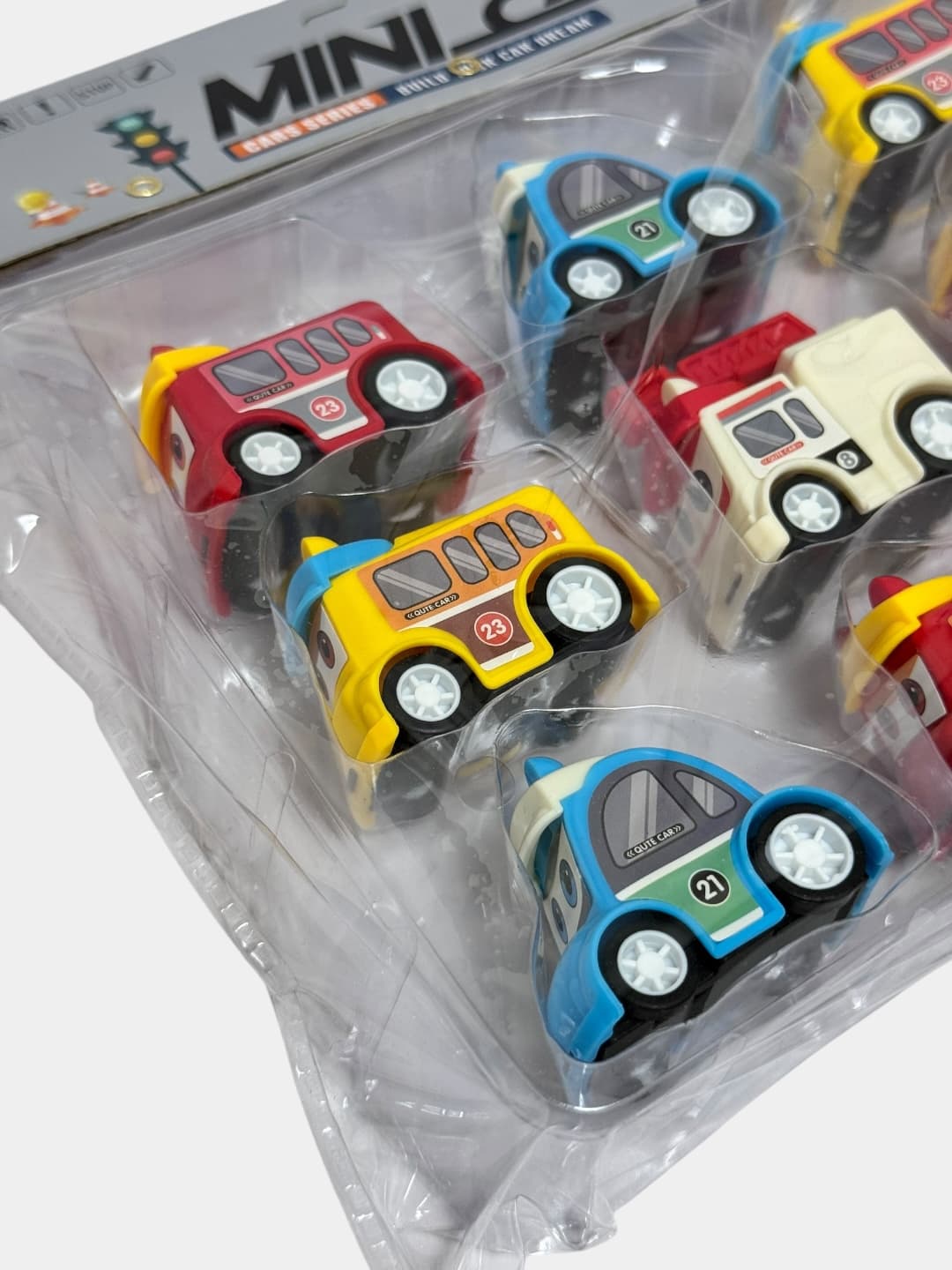 Набор инерционных машинок MINI CAR, 9 шт, для детей от 3 лет, безопасный пластик — фото 2