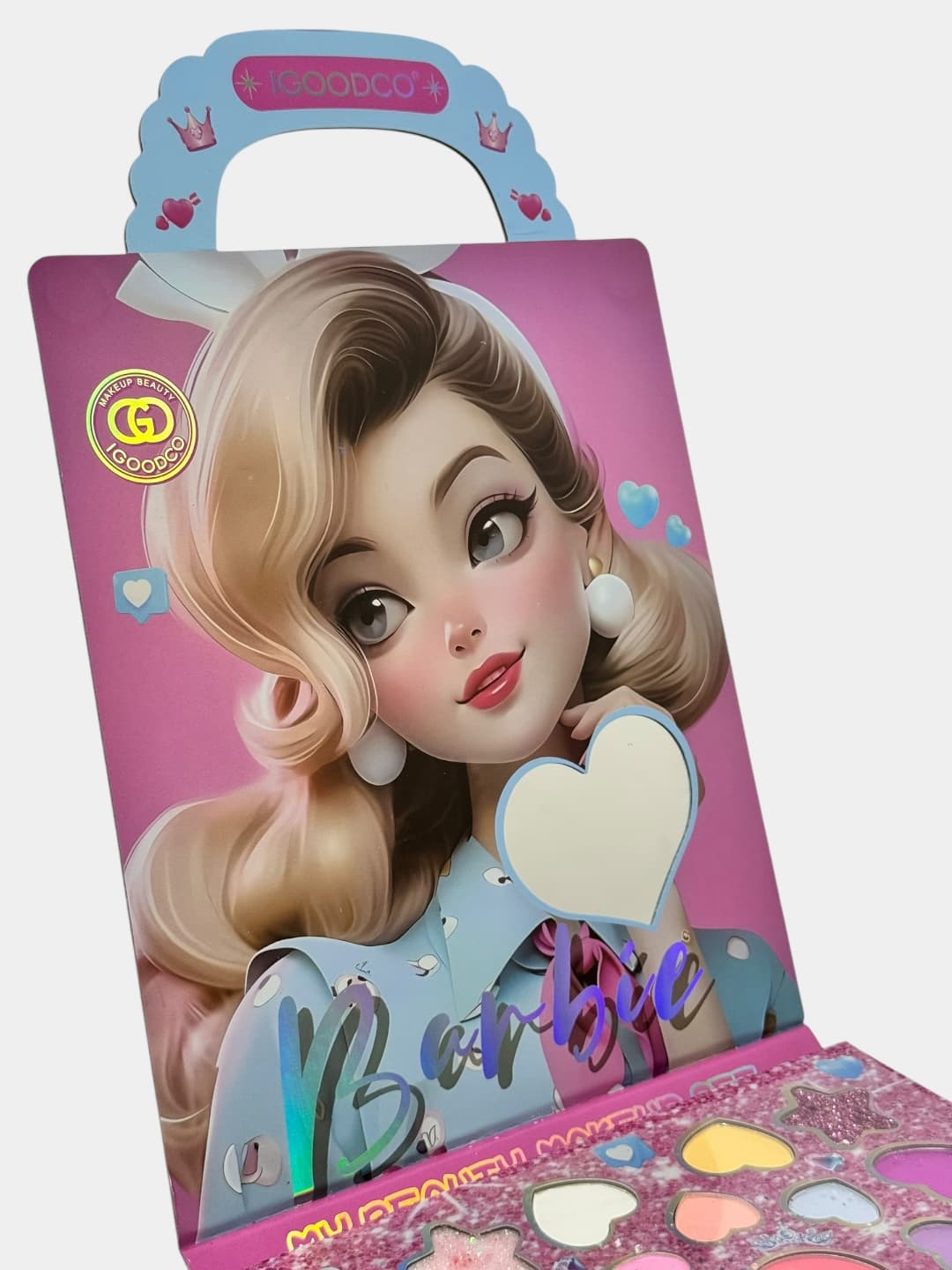 Детский набор косметики Barbie розовый с блёстками для творчества 6+ — фото 2