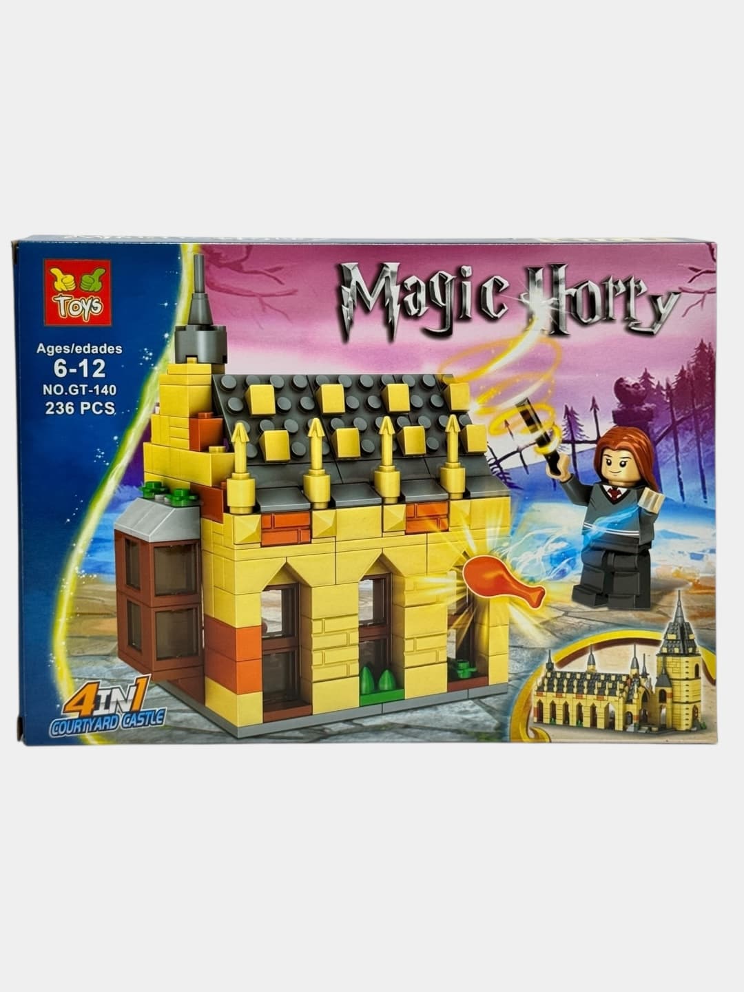 Конструктор Гарри Поттер Magic Wizard Замок Хогвартс с фигуркой Гермионы, 236 деталей