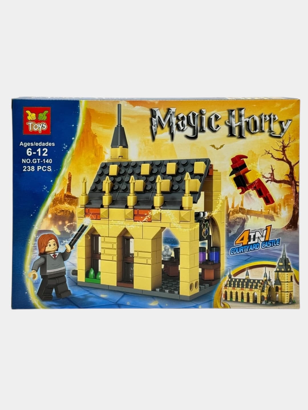 Конструктор Гарри Поттер Magic Wizard Замок Хогвартс с фигуркой Гермионы, 236 деталей — фото 2