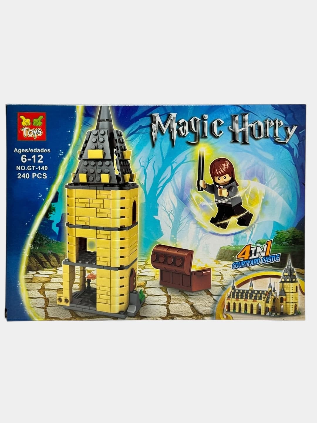 Конструктор Гарри Поттер Magic Wizard Замок Хогвартс с фигуркой Гермионы, 236 деталей — фото 4
