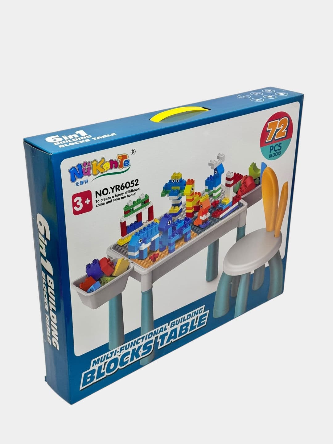 Развивающий детский конструктор-стол со стульчиком и лабиринтом Marble Run, 104 детали — фото 3
