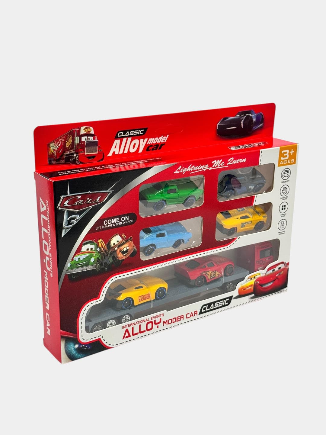 Набор модельных машинок для детей 7 шт. Металл Lightning McQueen