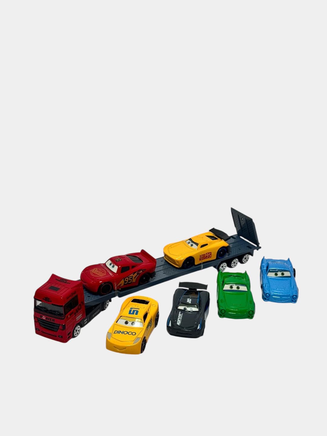Набор модельных машинок для детей 7 шт. Металл Lightning McQueen — фото 3