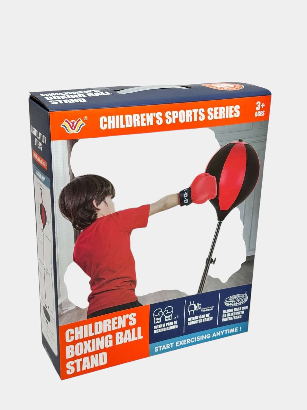 Детская боксерская груша, Набор для бокса, Развитие моторики и координации, Для детей от 3 лет