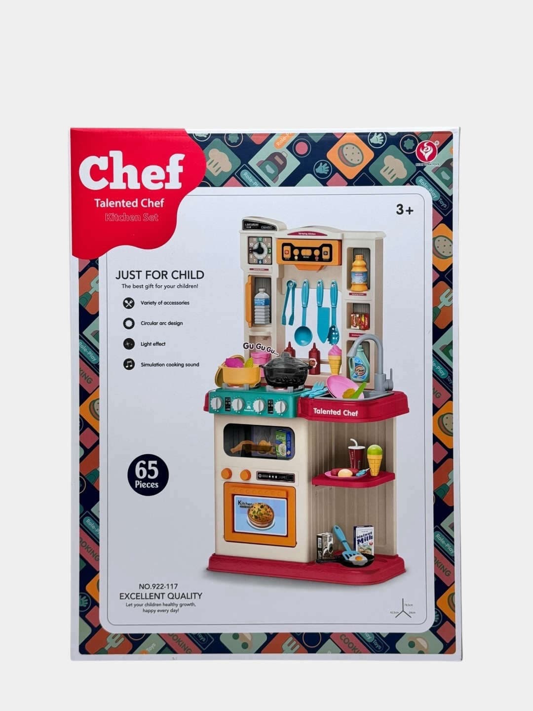 Игровой набор кухня Chef, 65 предметов, интерактивная, для детей от 3 лет — фото 5