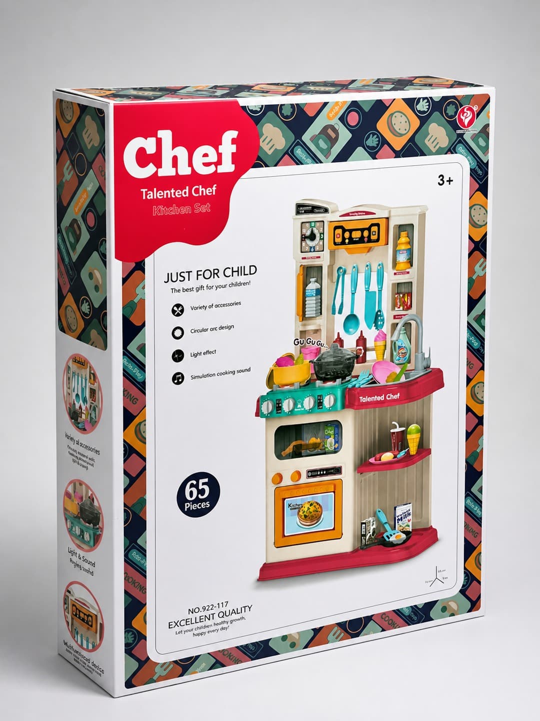 Игровой набор кухня Chef, 65 предметов, интерактивная, для детей от 3 лет — фото 2