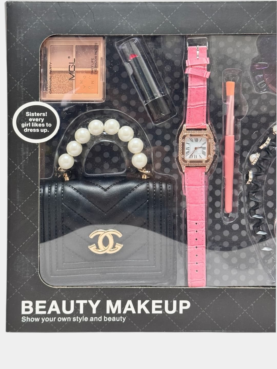 Набор аксессуаров для девочки Beauty Makeup с сумочкой, часами и очками — фото 3