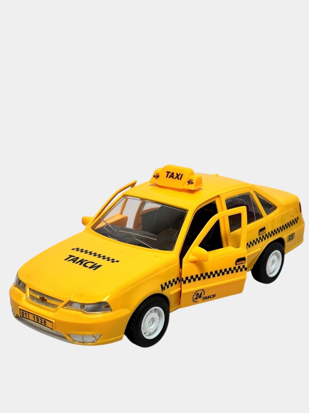 Радиоуправляемая машина Neksiya Taxi, масштаб 1:12, открыв.двери, детям 3+ — фото 3