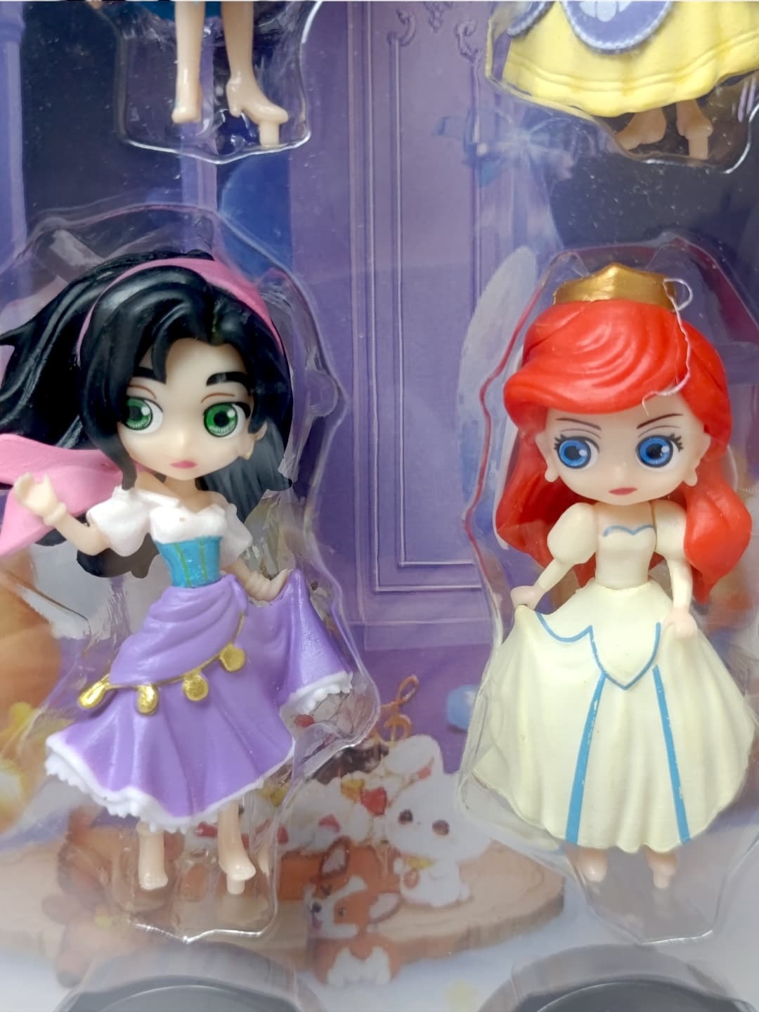 Игровой набор фигурок Принцессы Диснея, 8 штук, коллекционные чиби героини для девочек — фото 3
