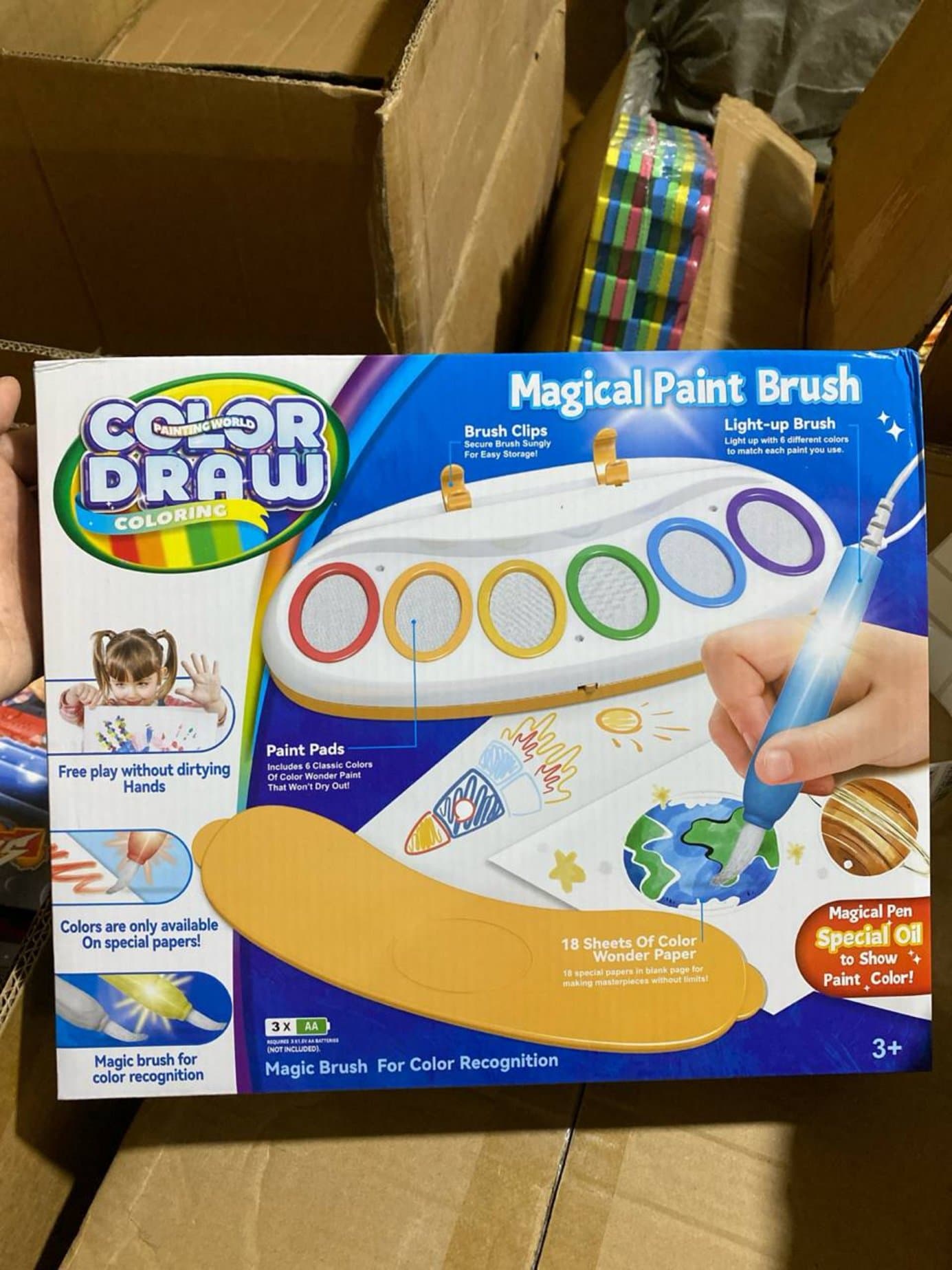 Магическая раскраска Color Draw, Волшебная кисть без грязи, Для творчества детей 3+ — фото 2