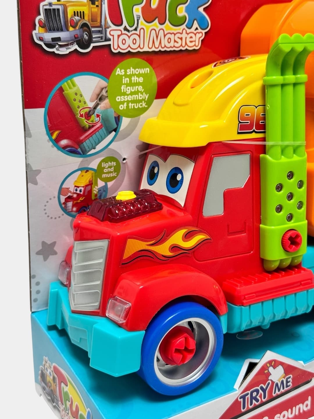 Трейлер Маквин конструктор Truck Tool Master со светом и звуком в кейсе — фото 3