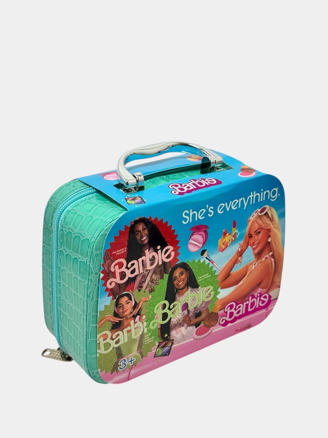 Набор детской косметики Barbie в кейсе, палетка теней, лак для ногтей и блеск для губ — фото 4