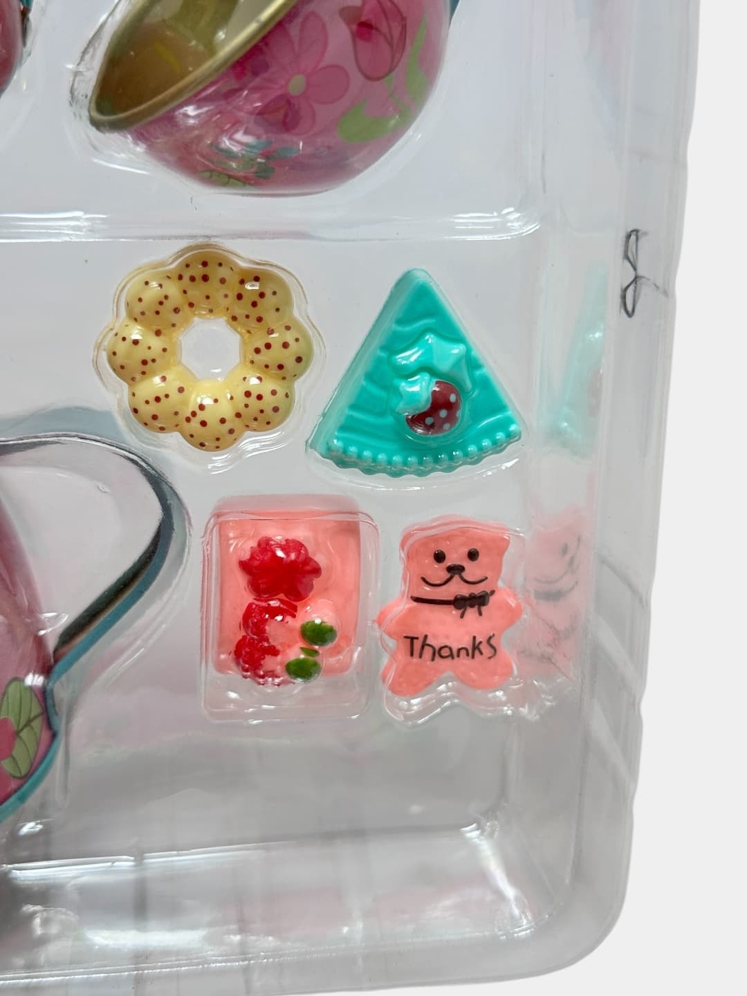 Детский чайный сервис Metal tea set металлический игровой набор посуды со сладостями — фото 7