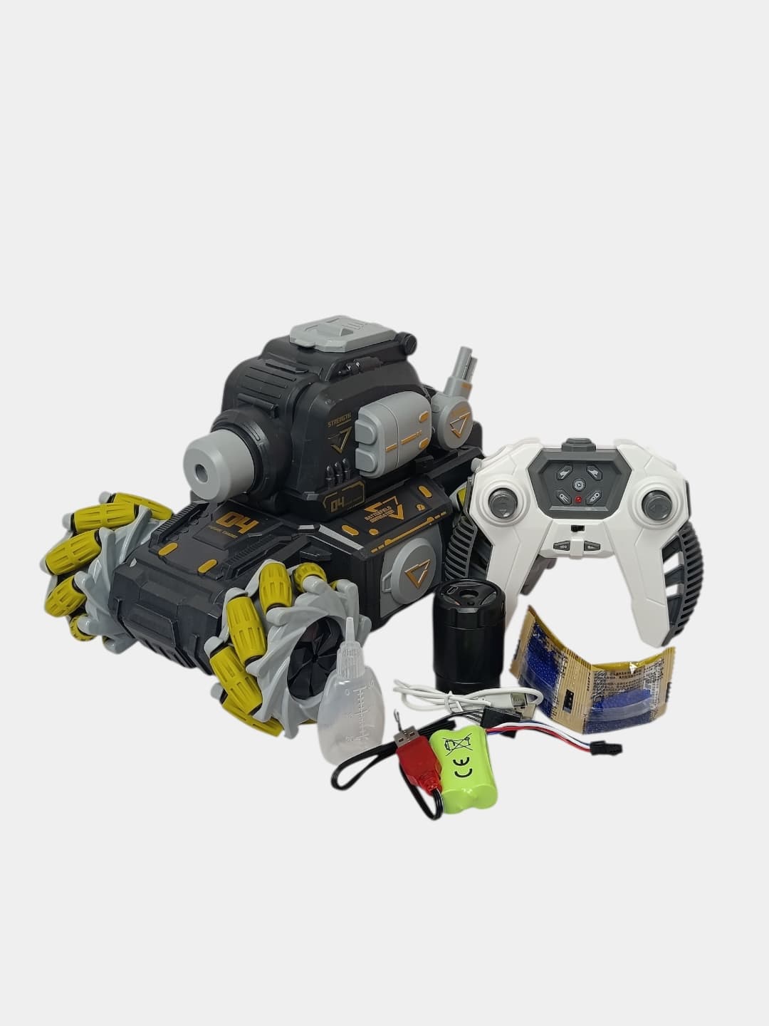 Радиоуправляемый Glitter Tank Mecha, водяные пули и подсветка, для мальчиков от 6 лет — фото 10