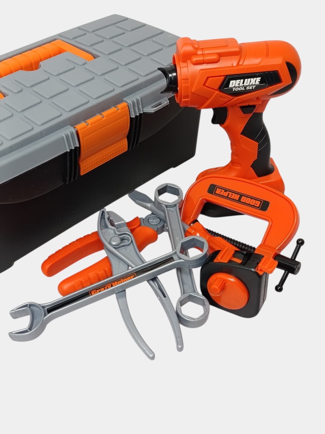 Чемодан инструментов Electric Drill с электрической дрелью и шуруповертом для мальчиков — фото 4