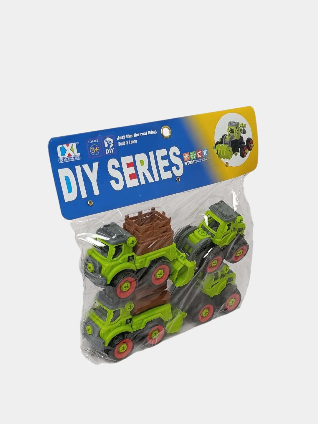 Набор машин конструкторов DIY SERIES CXL, разборная строительная спецтехника для детей