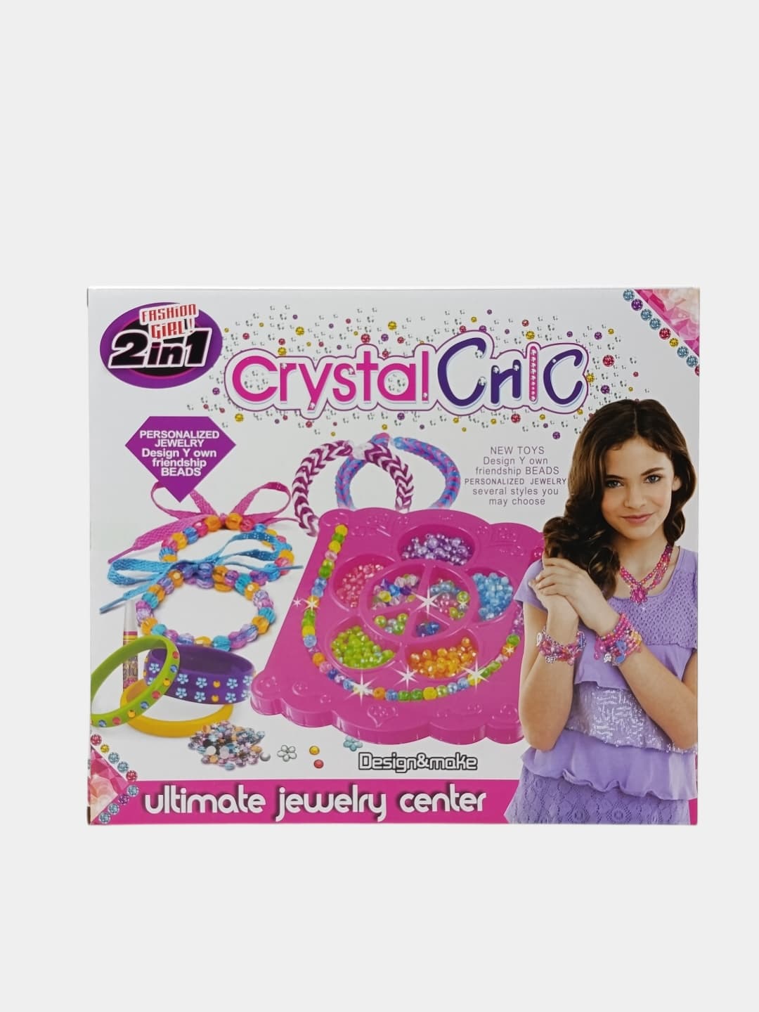 Набор бисера Crystal Chic Ultimate Jewelry Center для создания украшений и браслетов — фото 4