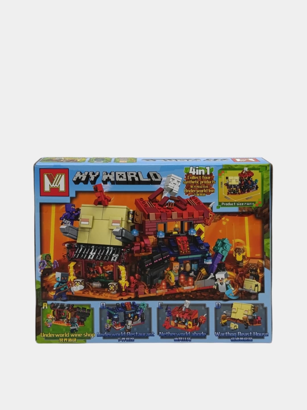 Конструктор Майнкрафт My World Винная лавка Нижнего мира с мини-фигурками — фото 3