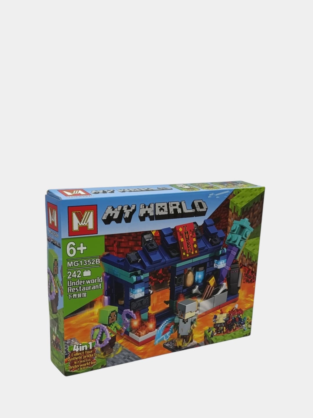 Конструктор Майнкрафт My World Винная лавка Нижнего мира с мини-фигурками — фото 4