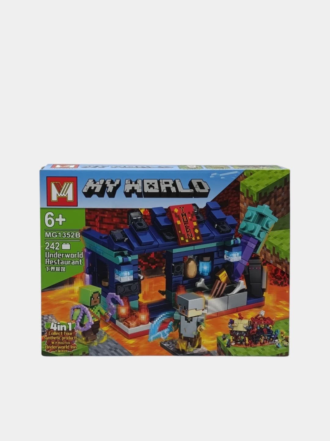 Конструктор Майнкрафт My World Винная лавка Нижнего мира с мини-фигурками — фото 5