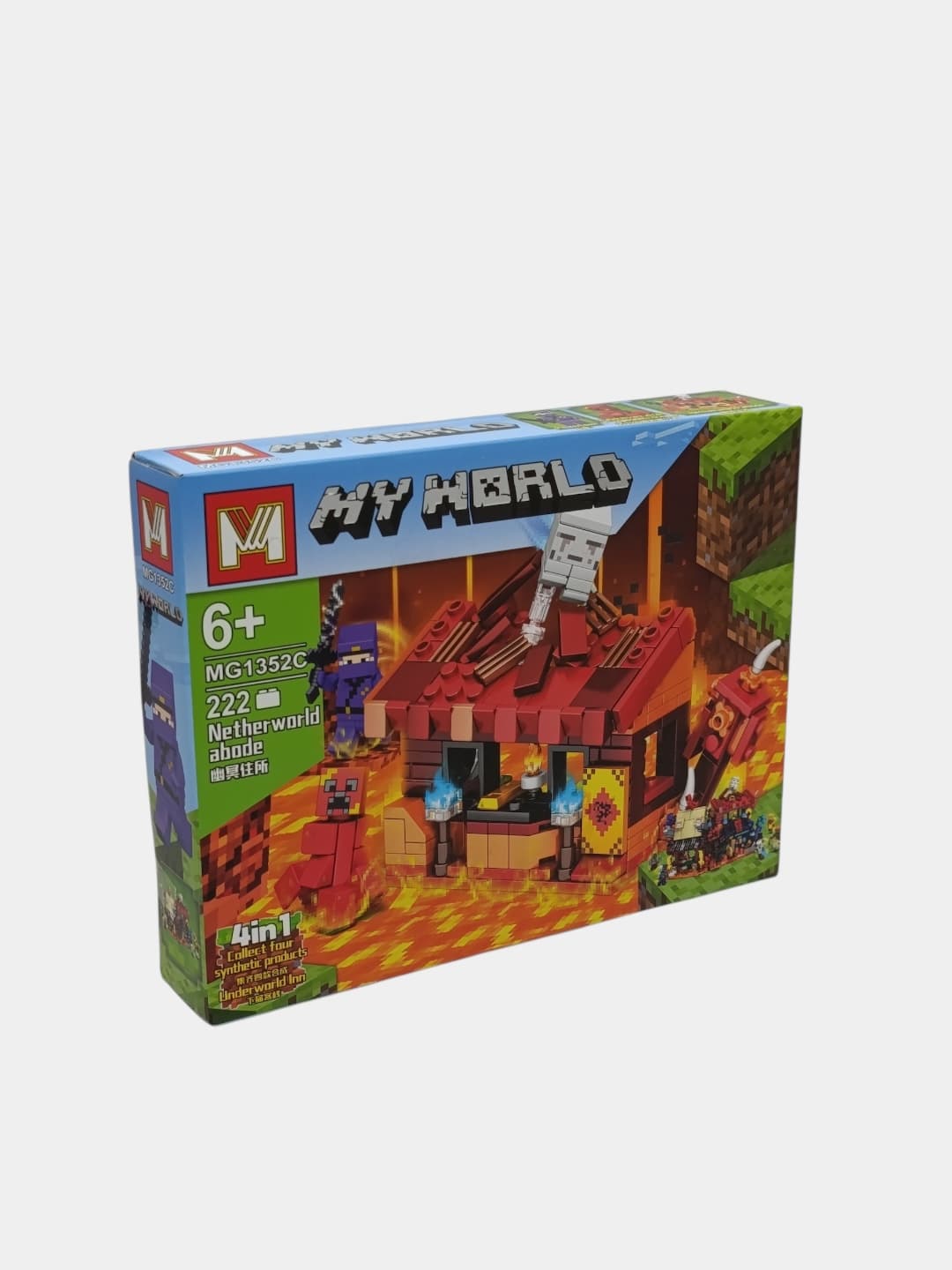 Конструктор Майнкрафт My World Винная лавка Нижнего мира с мини-фигурками — фото 6