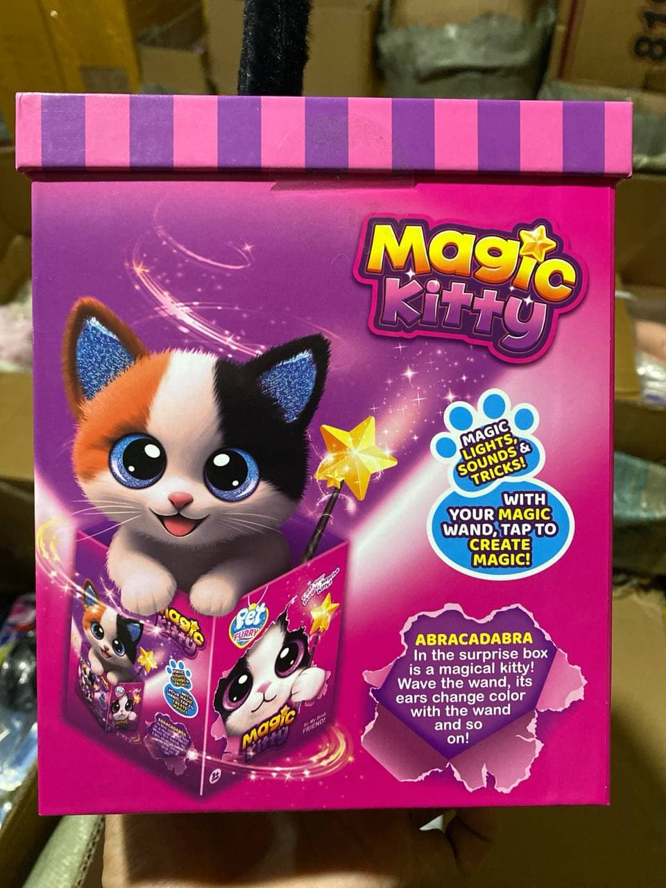 Мягкая интерактивная игрушка-сюрприз Magic Kitty, Развивающий плюшевый котенок, Для детей от 3 лет, Подарочный набор — фото 2