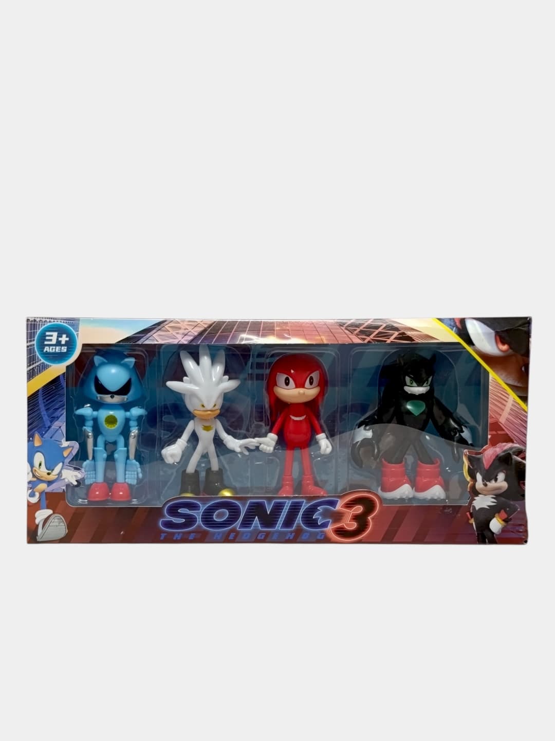 Игровой набор фигурок Соник Sonic the Hedgehog, Метал Соник, Сильвер, Наклз, 4 штуки — фото 2