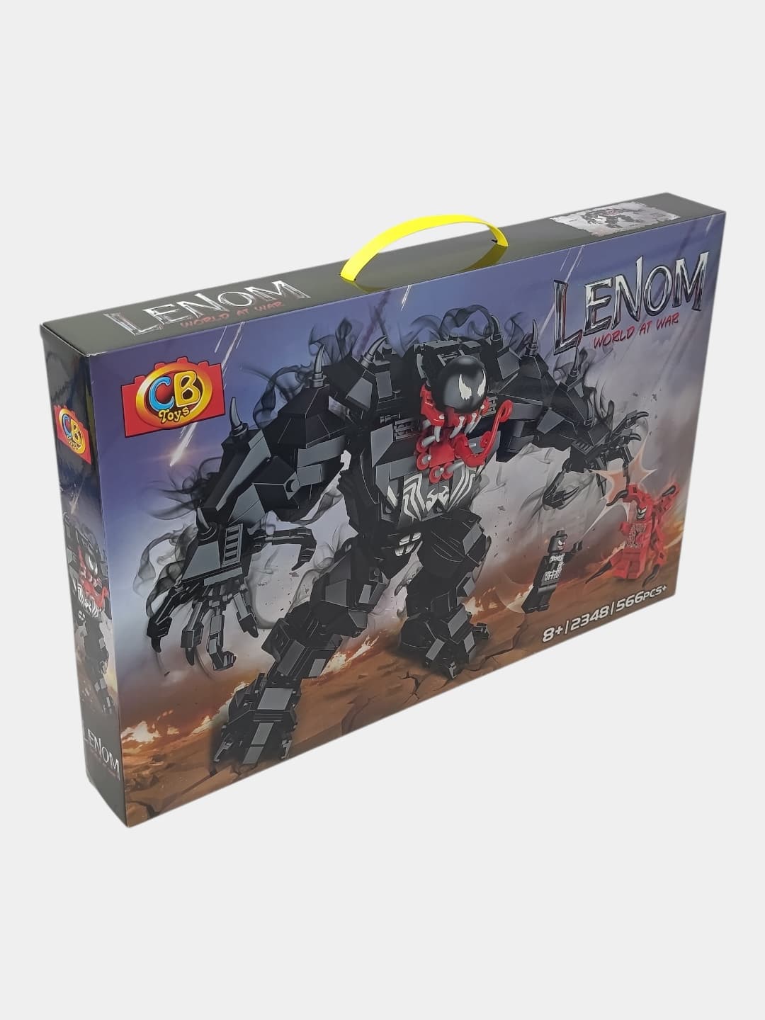 Конструктор Веном CB Toys 566 деталей, подвижный робот Мех и фигурка Карнаж для мальчиков
