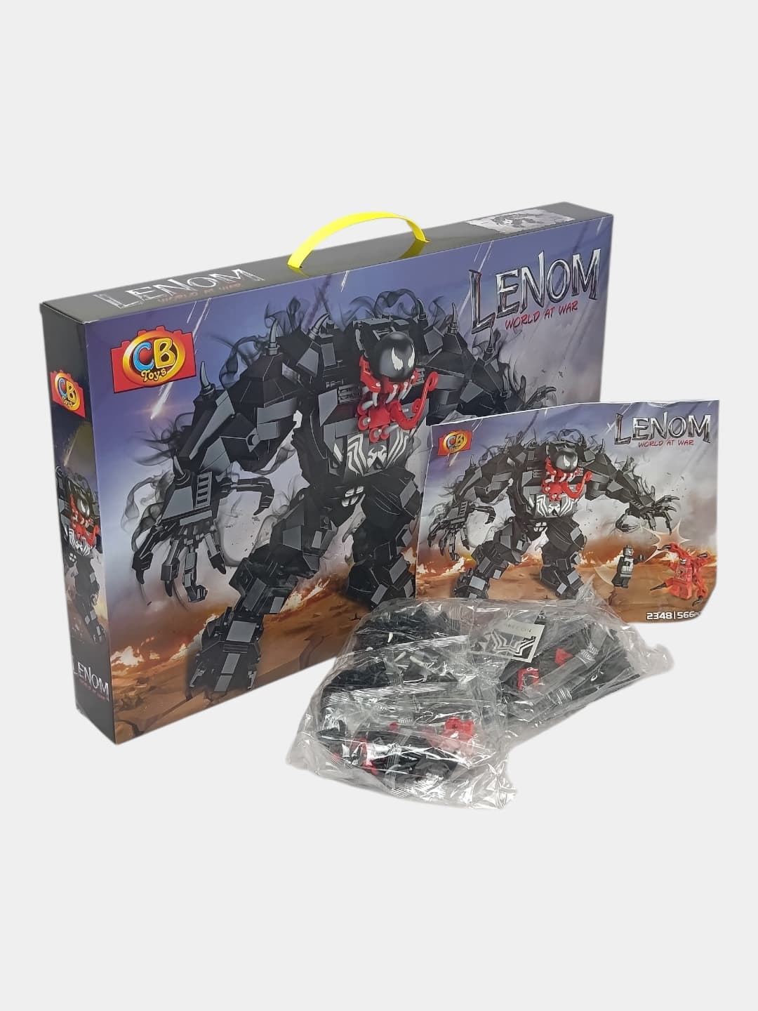 Конструктор Веном CB Toys 566 деталей, подвижный робот Мех и фигурка Карнаж для мальчиков — фото 3