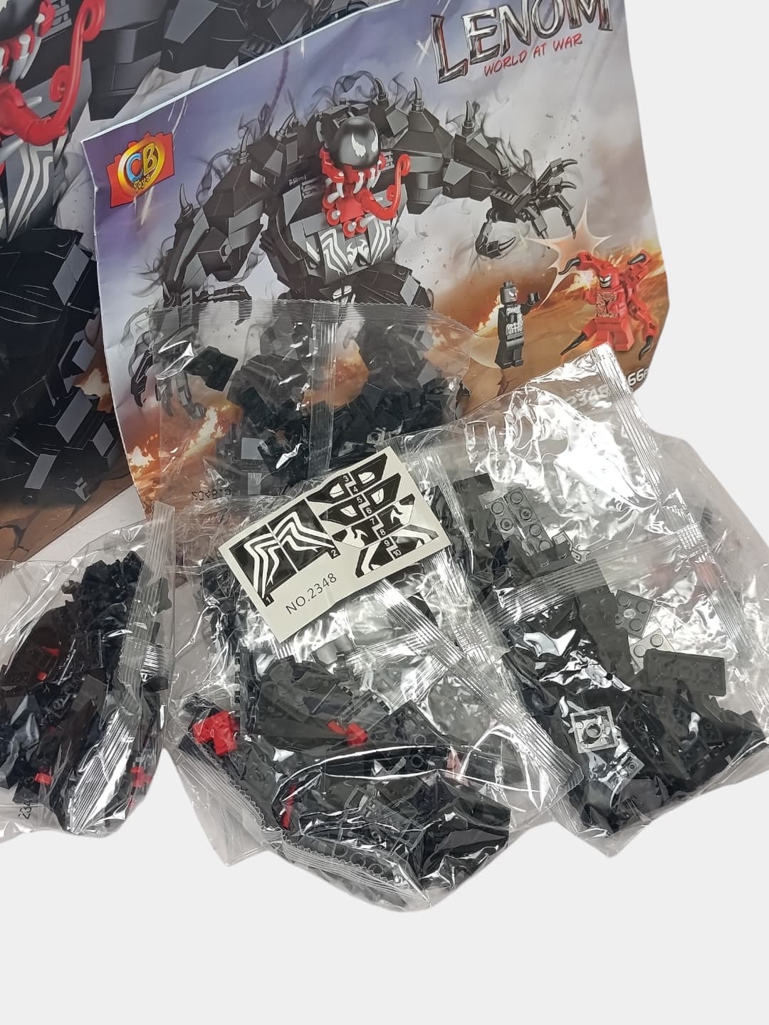 Конструктор Веном CB Toys 566 деталей, подвижный робот Мех и фигурка Карнаж для мальчиков — фото 6