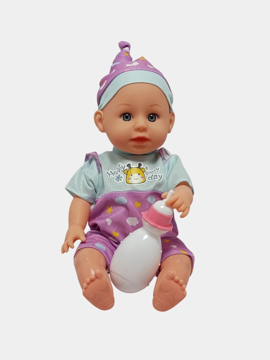 Кукла пупс с горшком и бутылочкой в одежде, игровой набор для девочек