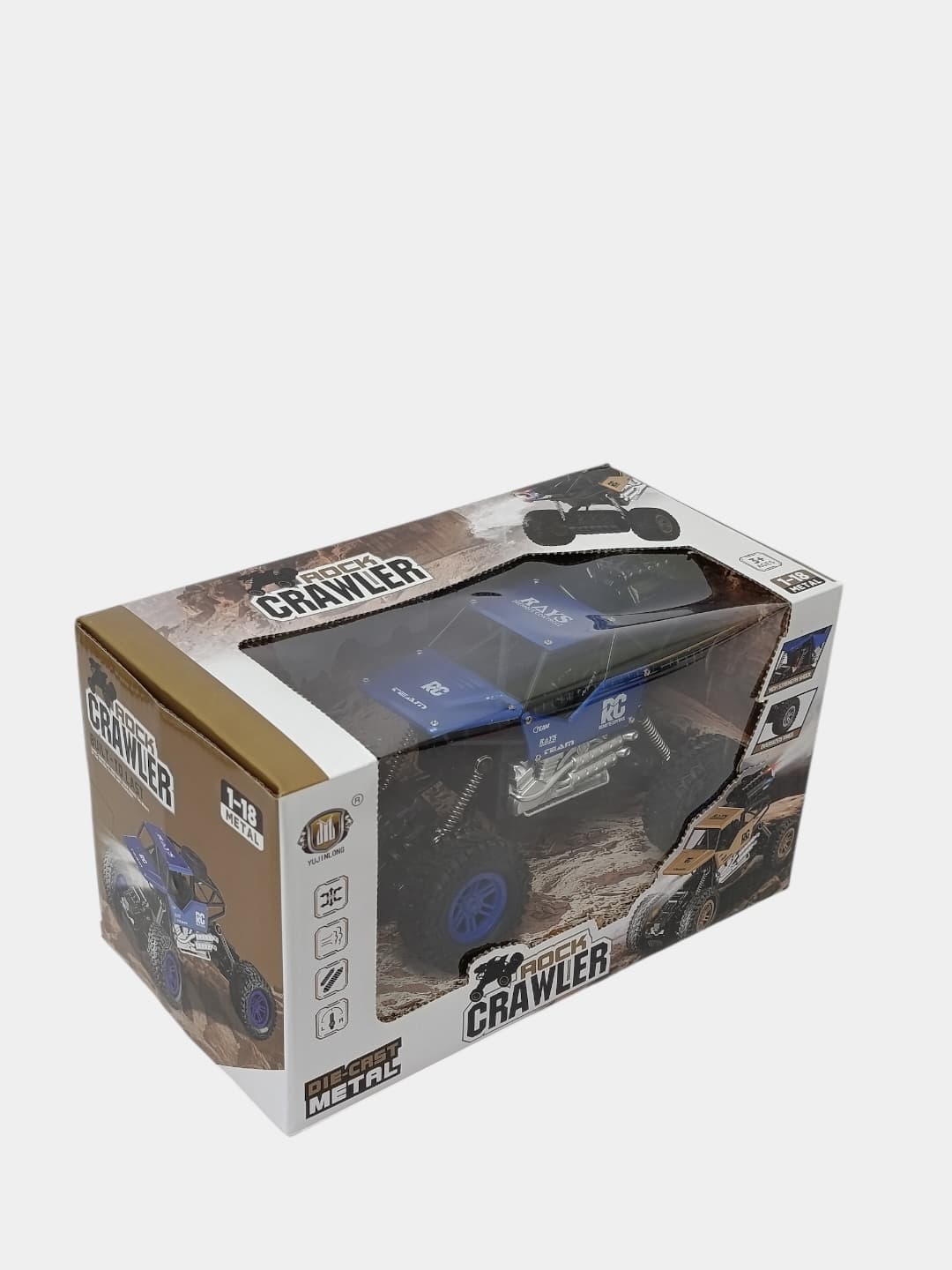 Радиоуправляемая машина внедорожник Rock Crawler, Металлический корпус, 1:18