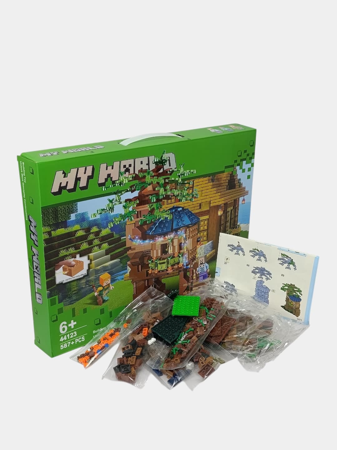 Конструктор Майнкрафт, игровой набор для детей, 587 деталей — фото 4
