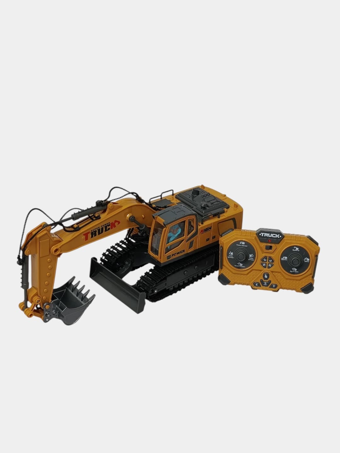 Р/У экскаватор Alloy Truck Excavator гусеничный с металлическим ковшом, 17 каналов, 2.4 ГГц — фото 3