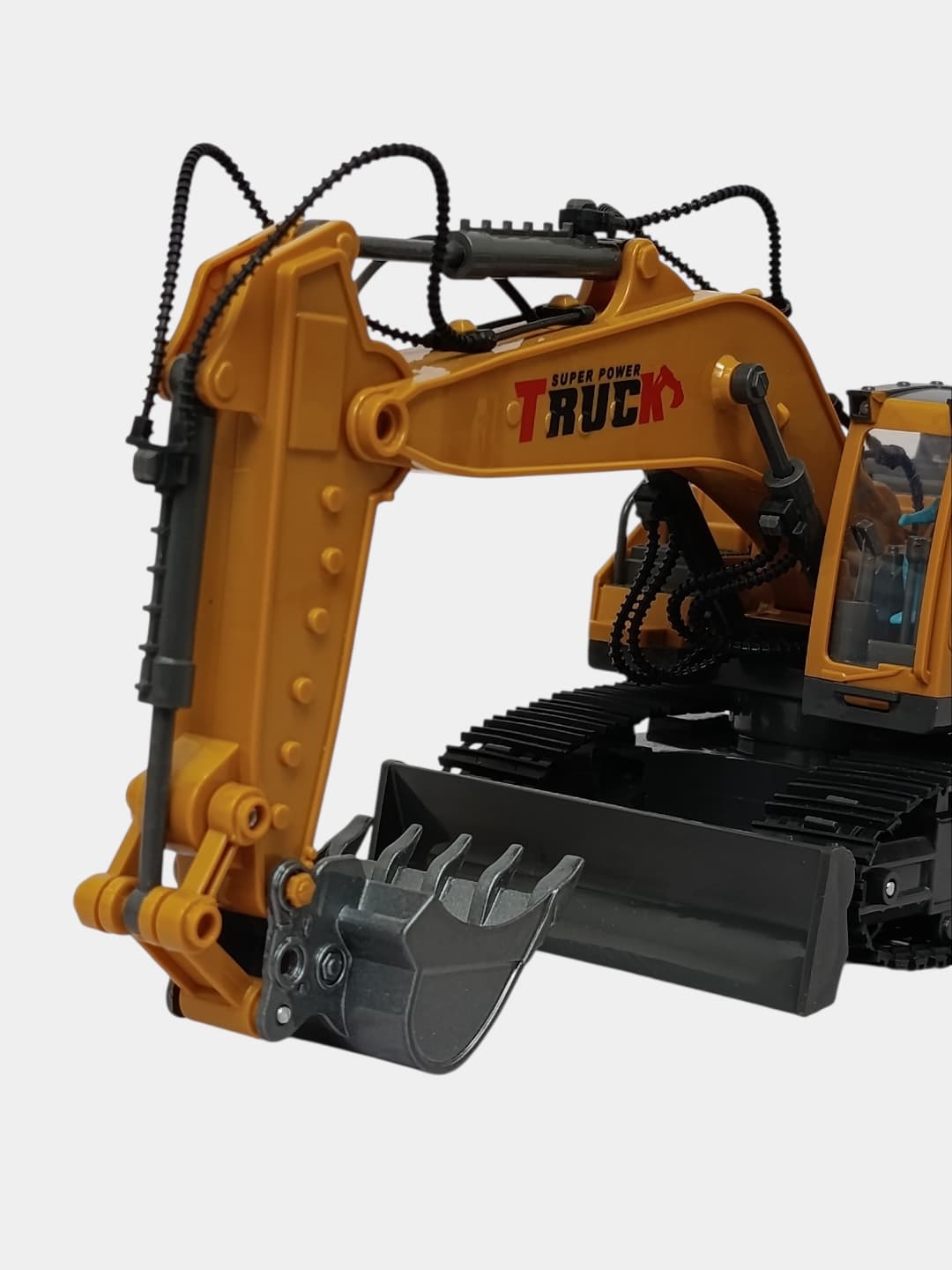 Р/У экскаватор Alloy Truck Excavator гусеничный с металлическим ковшом, 17 каналов, 2.4 ГГц — фото 5