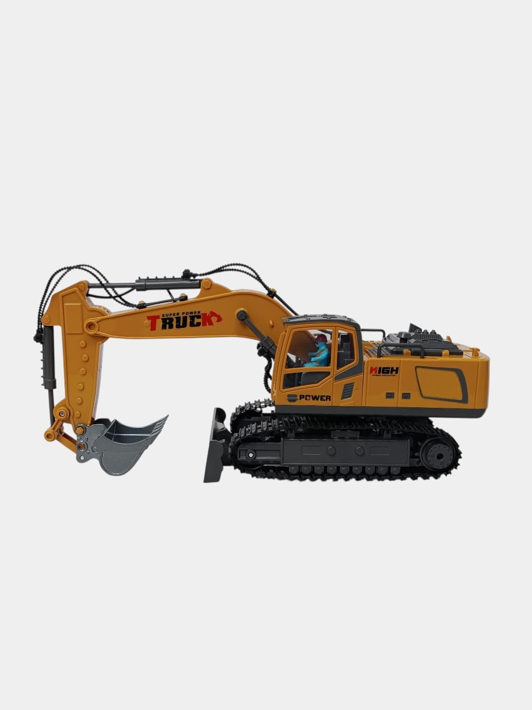 Р/У экскаватор Alloy Truck Excavator гусеничный с металлическим ковшом, 17 каналов, 2.4 ГГц — фото 6