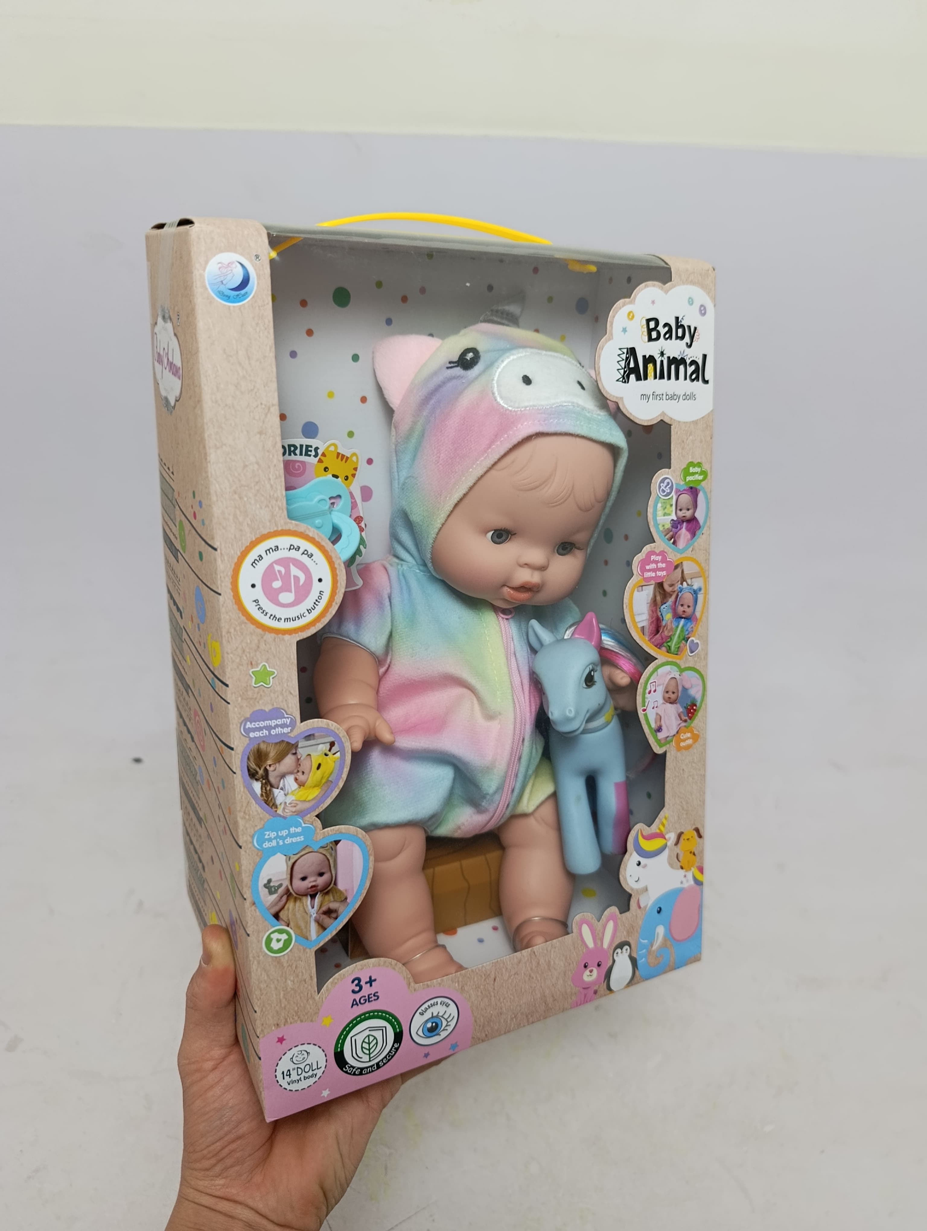Интерактивная кукла пупс Baby Animal музыкальная, с реалистичными звуками для девочек — фото 2
