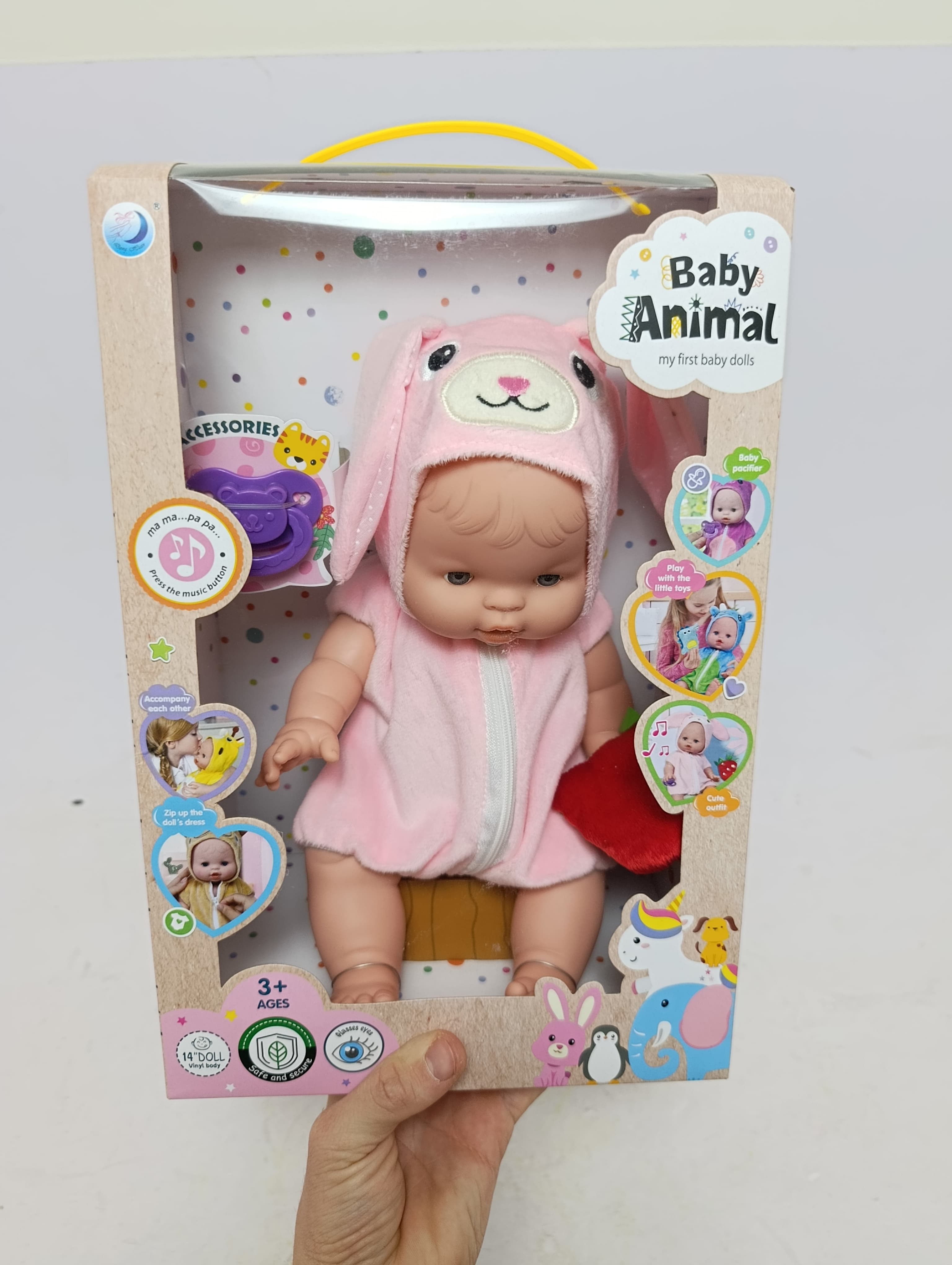 Интерактивная кукла пупс Baby Animal музыкальная, с реалистичными звуками для девочек — фото 10