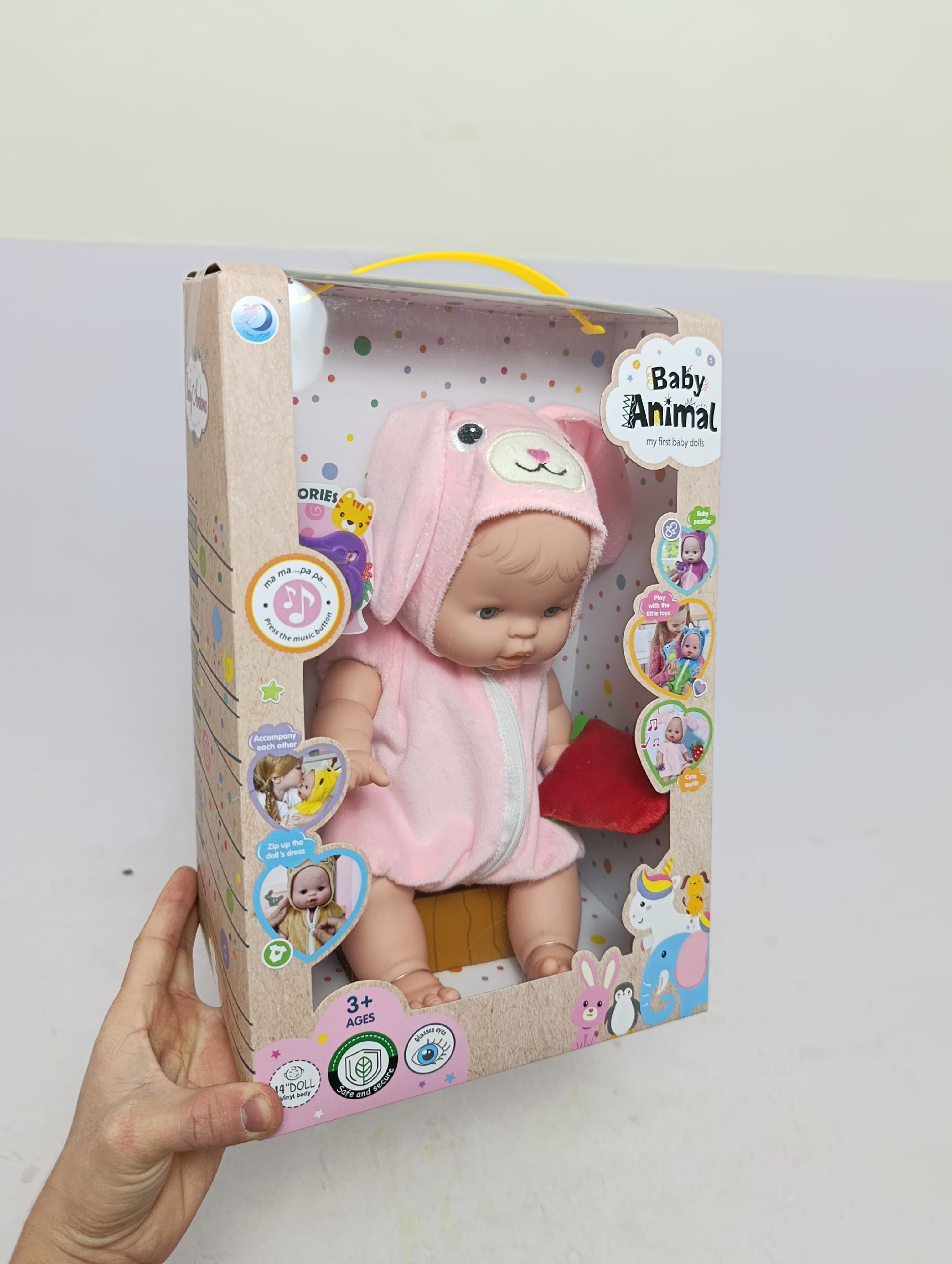 Интерактивная кукла пупс Baby Animal музыкальная, с реалистичными звуками для девочек — фото 11