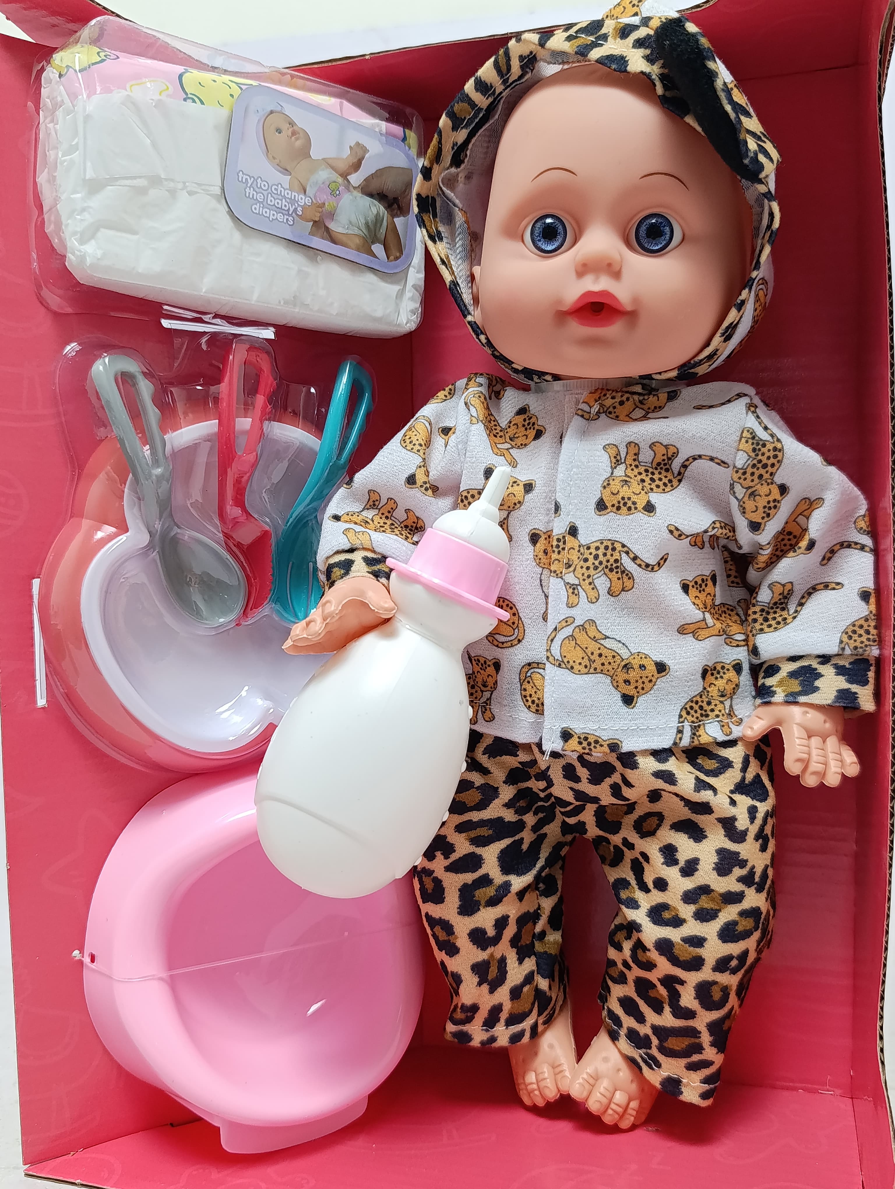 Интерактивная кукла пупс Cute Baby пьет и ходит на горшок, с аксессуарами — фото 4