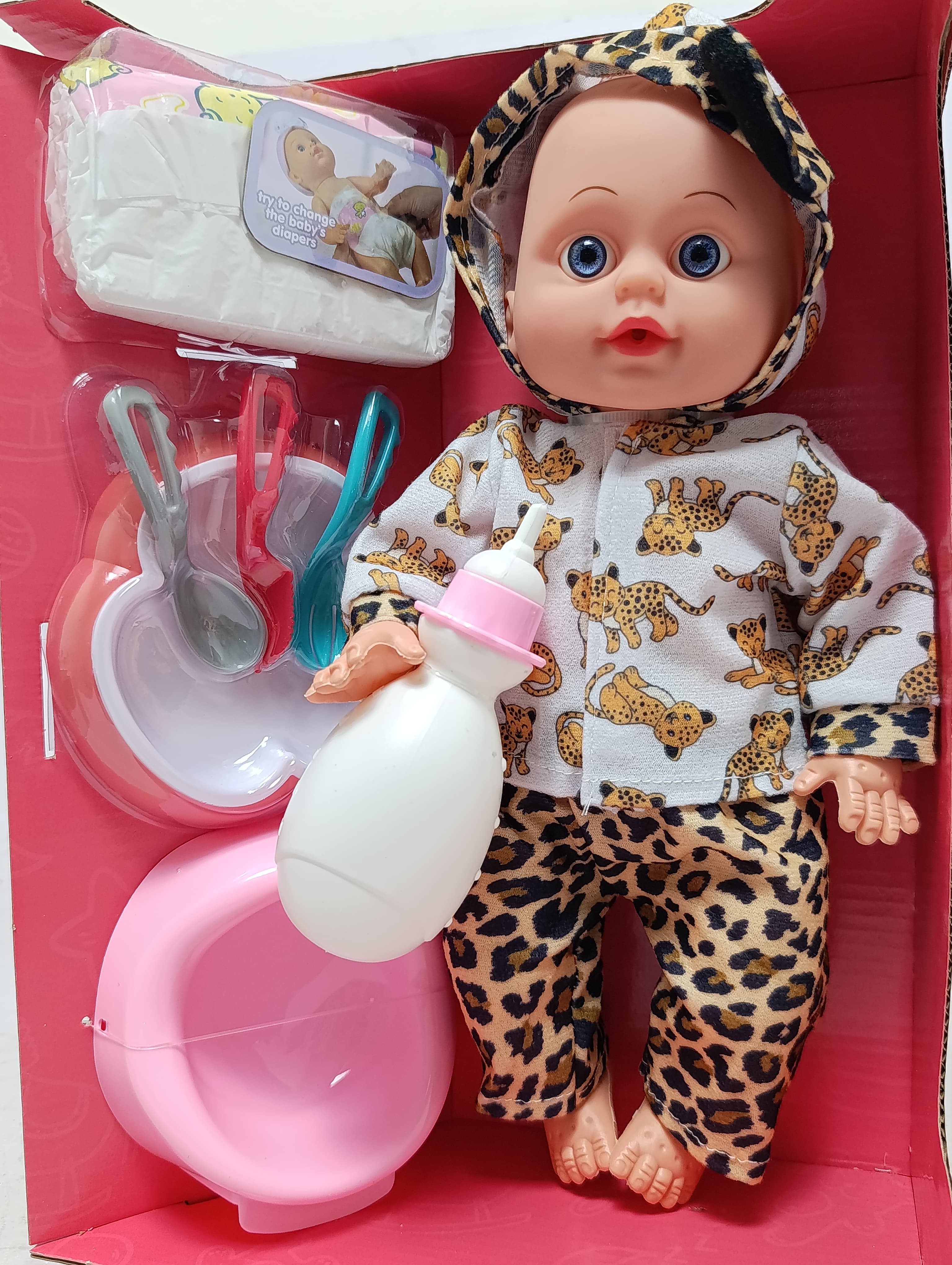 Интерактивная кукла пупс Cute Baby пьет и ходит на горшок, с аксессуарами — фото 5
