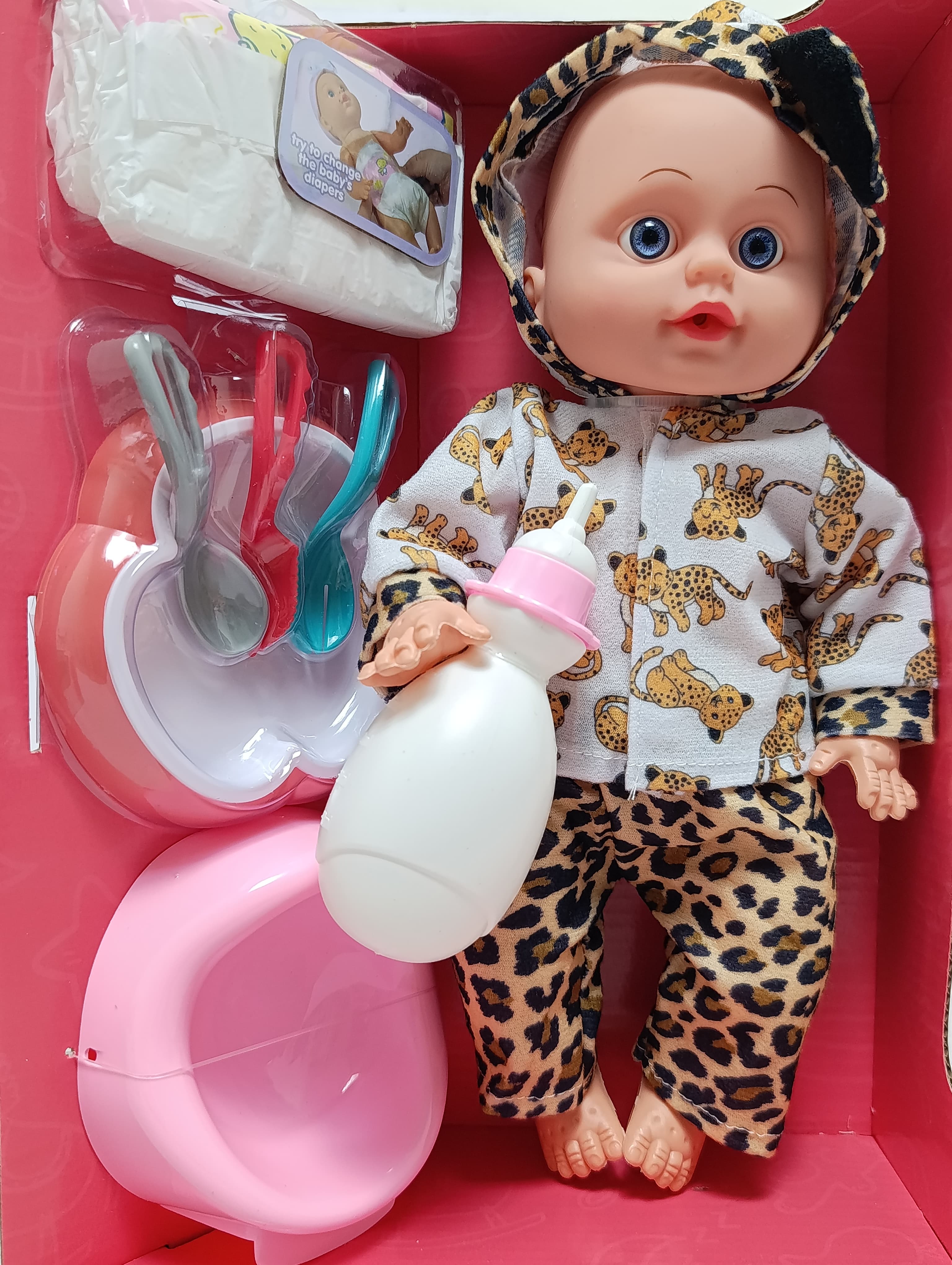 Интерактивная кукла пупс Cute Baby пьет и ходит на горшок, с аксессуарами — фото 6