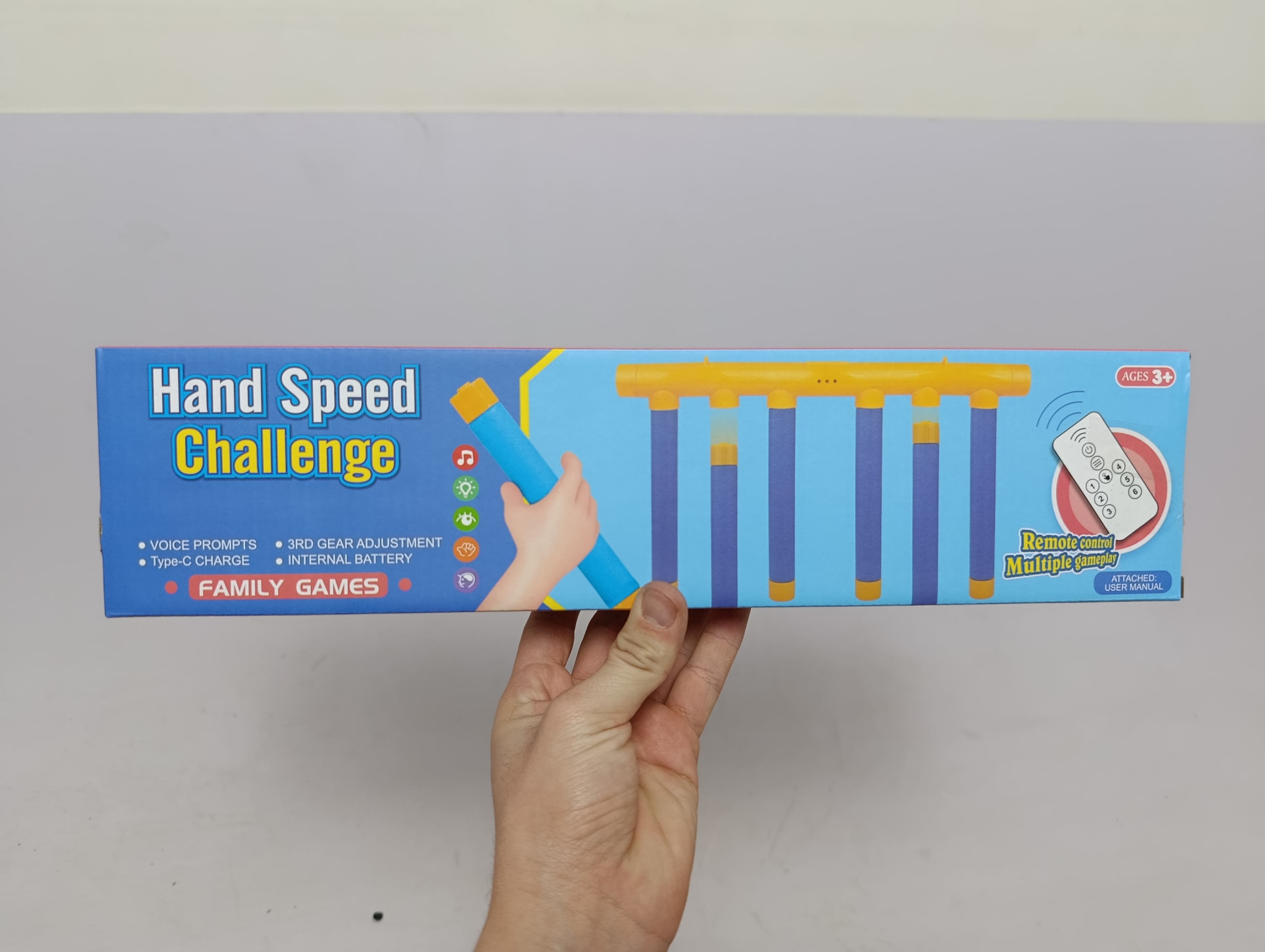 Интерактивный тренажер реакция Hand Speed Challenge, Развивающая игра для детей и взрослых, 3 режима скорости