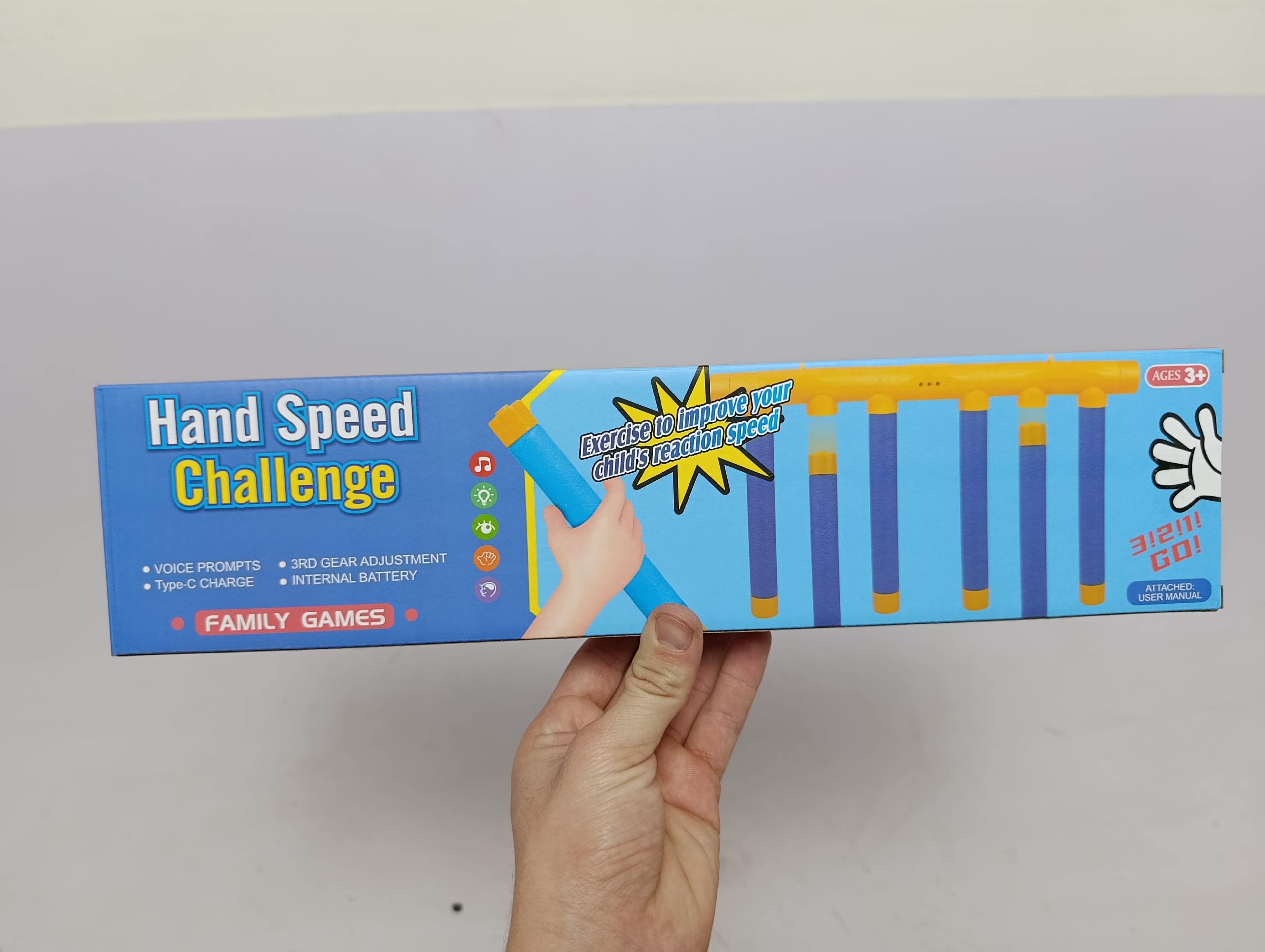 Интерактивный тренажер реакция Hand Speed Challenge, Развивающая игра для детей и взрослых, 3 режима скорости — фото 2